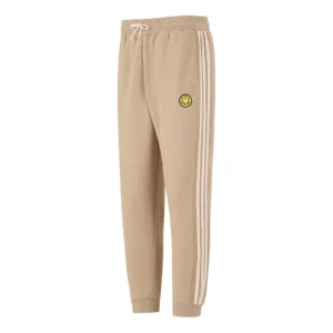 Men's adidas SMLY TP 1 Stripe Athleisure Casual Sports Long Pants/Trousers Khaki H45520