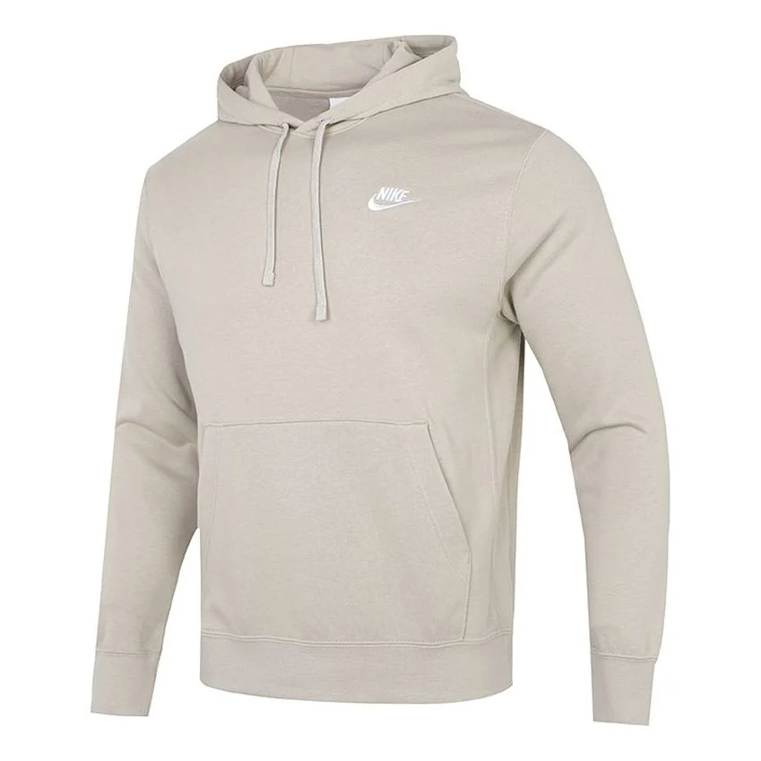 Nike Logo Casual Sports hooded Pullover Gray CZ7858-236
