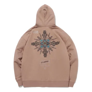 Li-Ning x Dunhuang Museum Crossover CF Series Casual Sports Pullover Hoodie 'Khaki' AWDQC51-4