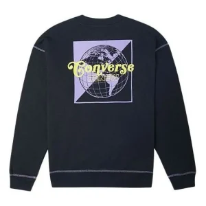 Converse Renew Graphic Crewneck Sweatshirt Asia Sizing 'Black' 10021574-A01