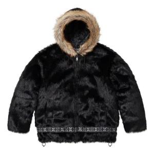 Supreme Faux Fur Parka 'Black' SUP-FW23-220