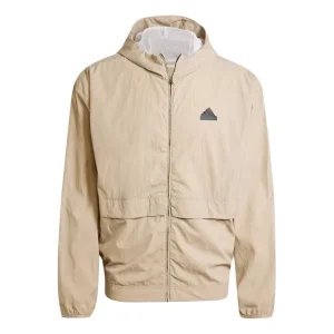 adidas City Escape Full-Zip Hoodie Asia Sizing 'Beige' IS9284