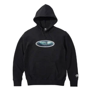 Supreme Week 9 x The North Face Lenticular Mountains Hooded Sweatshirt 'Black White' SUP-FW21-265