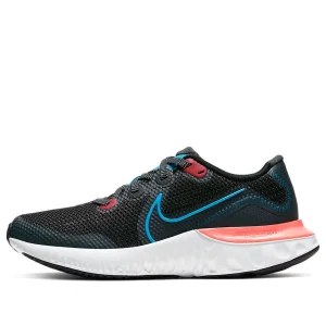(GS) Nike Renew Run 'Black Crimson Laser Blue' CT1430-090