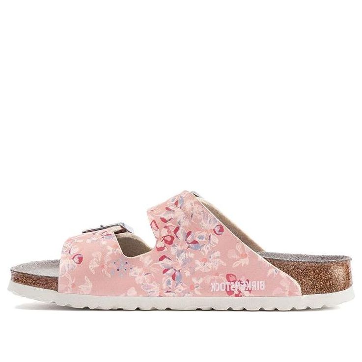 (WMNS) Birkenstock Arizona ESD Birko-Flor Narrow Field 'Flower Field Rose' 1021411