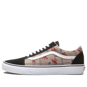 Vans OLD SKOOL (GLEN PLAID FLORAL) EMB 'Black White Red' VN0A4U3B2NV