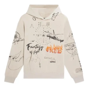 Li-Ning Counterflow Graphic Sweatshirt 'Beige' AWDSH33-2