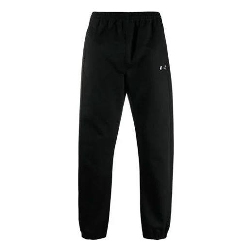 Off-White SS21 Logo Casual Long Pants Black OMCA164S21FAB0011010