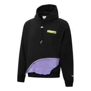 PUMA x Roaringwild Hoodie 'Black Purple' 532593-01