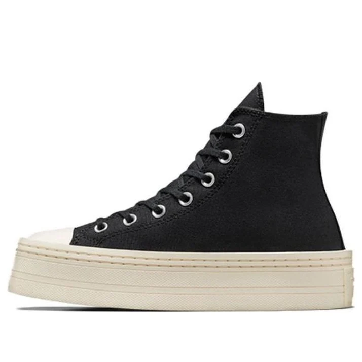 (WMNS) Converse Chuck Taylor All Star Modern Lift Platform Canvas 'Black Egret' A06141C