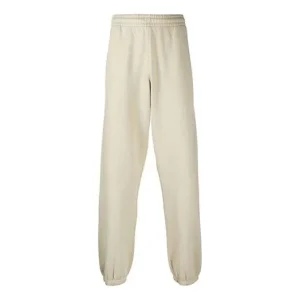 Men's Off-White FW21 Arrow Solid Color Bundle Feet Sports Pants/Trousers/Joggers Loose Fit Khaki OMCH029F21FLE0011717