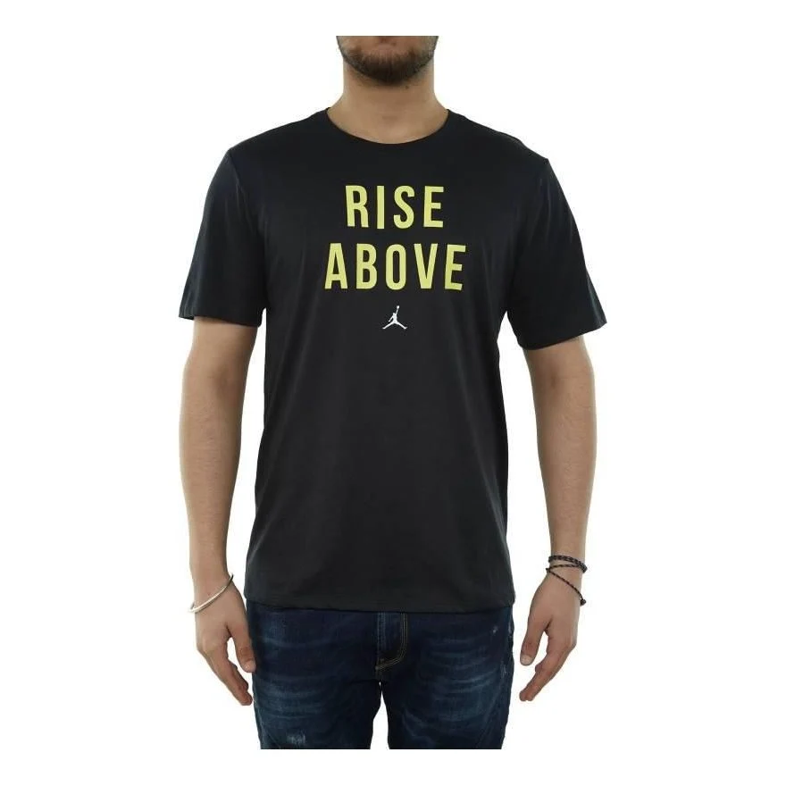 Air Jordan Jumpman Rise Above T-Shirt 'Black' 882100-011