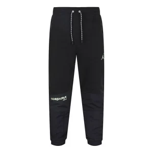 Air Jordan Winter Utility Cordura Stay Warm polar fleece Splicing Casual Sports Running Long Pants Black CT3385-010