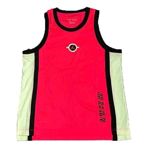 Air Jordan Air Dongdan Basketball Round Collar Vest Male Pink CW7078-654
