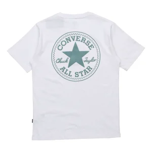 Converse Chuck Taylor All Star Logo Printing Round Neck Sports Short Sleeve 'White' 10021631-A02