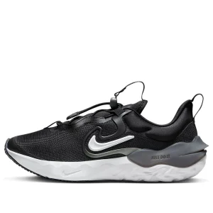 (GS) Nike Run Flow Running Shoes 'Black Iron Grey White' DR0472-001