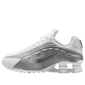 (GS) Nike Shox R4 'White Metallic Silver' CW2626-101