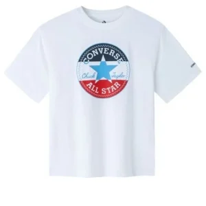 (GS) Converse Chuck Taylor All Star Patch Standard Fit T-Shirt Asia Sizing 'White' CV2322148GS-003