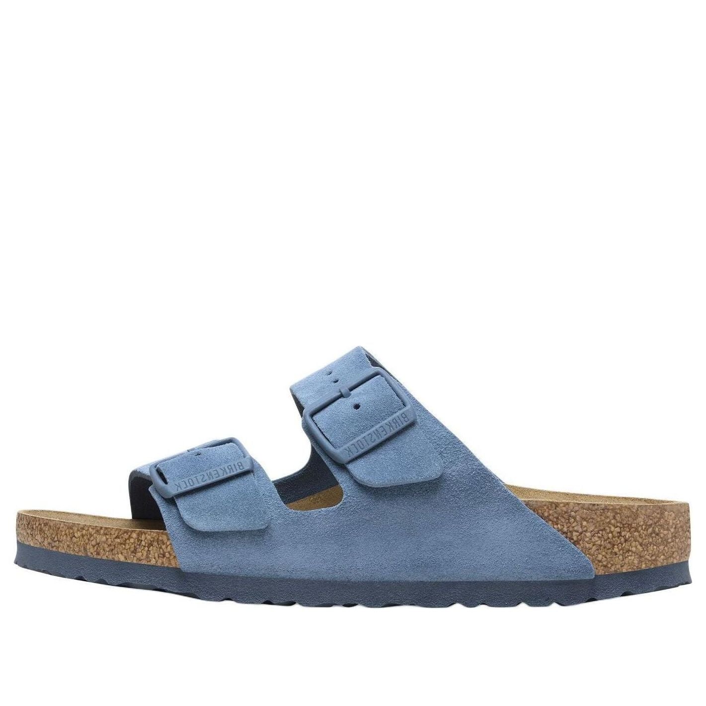 Birkenstock Arizona Soft Footbed Suede Leather Sandals 'Elemental Blue' 1027660