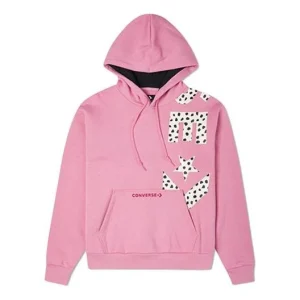 (WMNS) Converse Heritage Animal Print Pullover Hoodie Asia Sizing 'Magic Flamingo' 10023078-A01