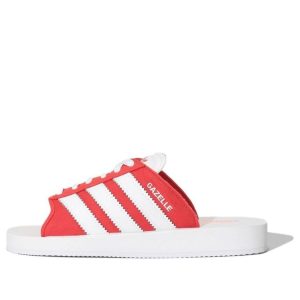 adidas GAZELLE BEACH Slides Asia Sizing 'White Red' JQ7424