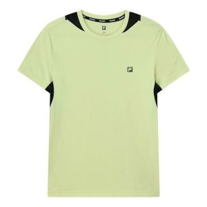 FILA Logo Letter Printing Round Collar Male Yellow A11M122101F-YE