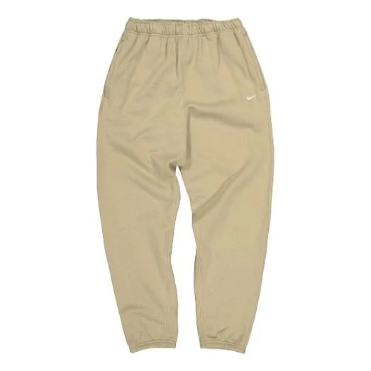 Nike Lab Logo Retro Classic Fleece Lined Bundle Feet Sports Pants Khaki CD6394-247