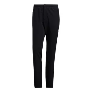 Men's adidas Lacing Elastic Waistband Slim Fit Sports Pants/Trousers/Joggers Black H13798