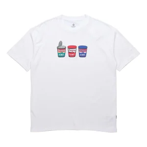 Converse Pics Applique Short-sleeve Tee Unisex White 10020853-102