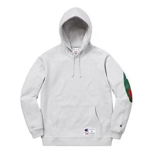 Supreme x Champion Hooded Sweatshirt 'Grey Green' SUP-SS18-529