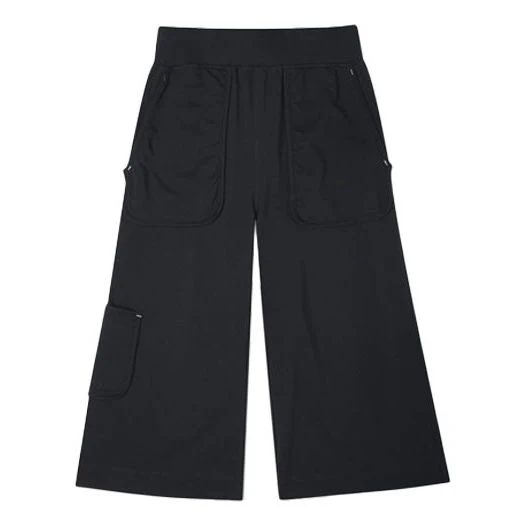 (WMNS) Converse Knit Cargo Straight Casual Pants/Trousers Black 10021453-A01