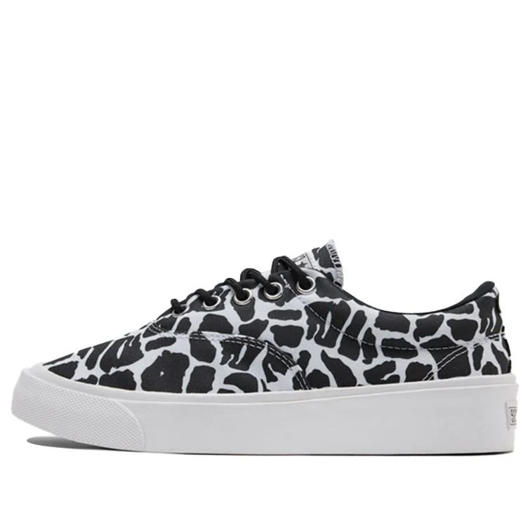 Converse Skidgrip Stylish Low Top Casual Canvas Shoes Black Gray Printing 'Black Gray' 171335C