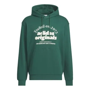 adidas Originals Graphic Hoodies Asia Sizing 'Green' JE3486