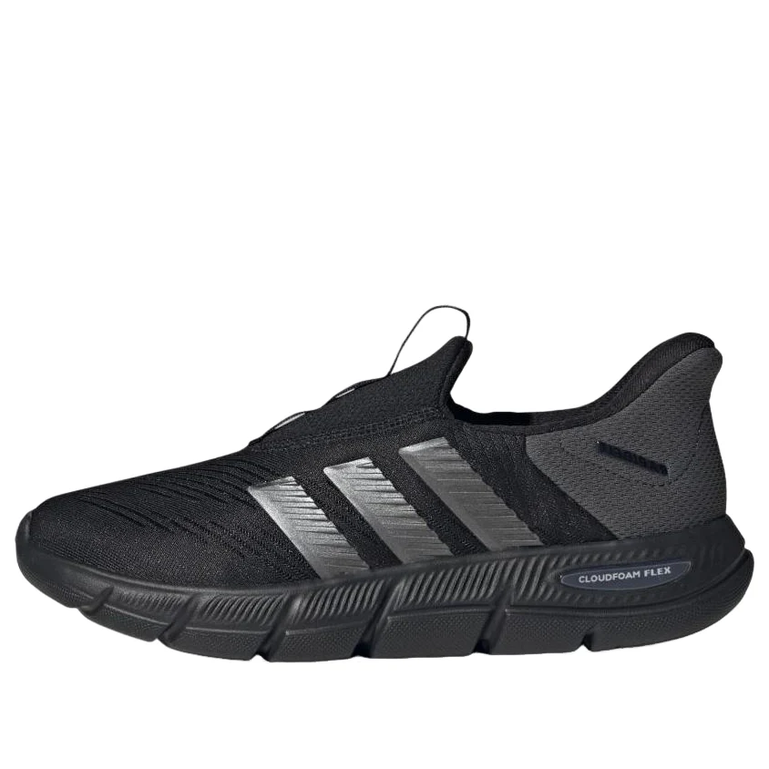 (WMNS) adidas Cloudfoam Flex Lounge Rapidfit 'Black Iron Metallic' HQ4940