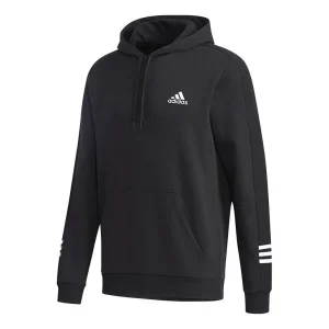 adidas Sports Casual Hooded Sweater Men Black GD5443