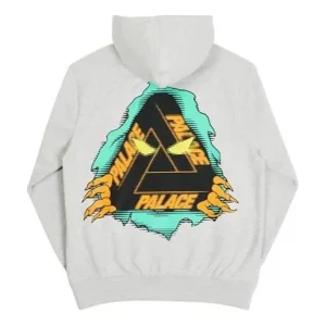PALACE Halloween Triangle Logo Sweater Unisex Grey P19HD043
