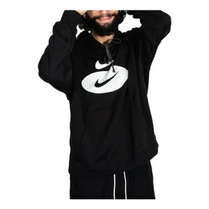 NIKE Sportswear Swoosh League Fleece Pullover Hoodie 'Black' DM5458-010