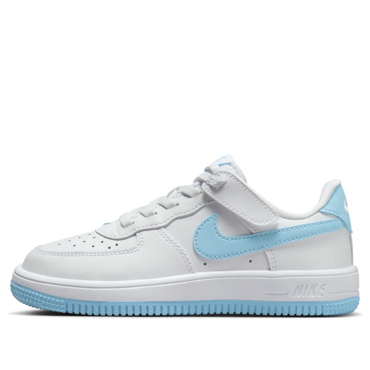 (PS) Nike Force 1 Low EasyOn 'White Aquarius Blue' FN0237-107