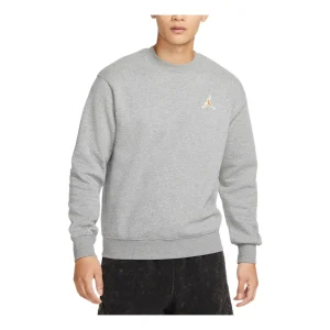 Air Jordan Classic Flying Solid Color Fleece Lined Round Neck Sweatshirt 'Carbon Grey' FD0594-091