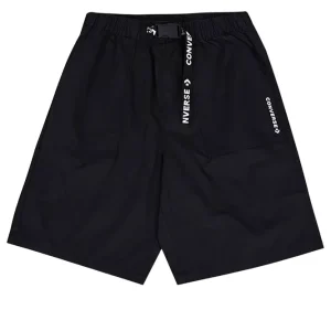 (WMNS) Converse Classic Mid Woven Short 'Black' 10025200-A01