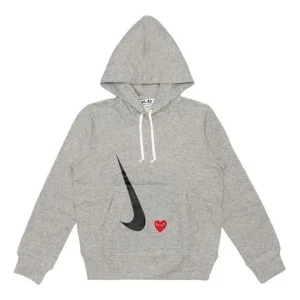 COMME des GARCONS PLAY x Nike Crossover play together Series Hoodie 'Grey' AE-T404-051-1