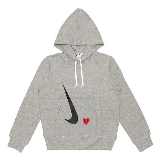 COMME des GARCONS PLAY x Nike Crossover play together Series Hoodie 'Grey' AE-T404-051-1