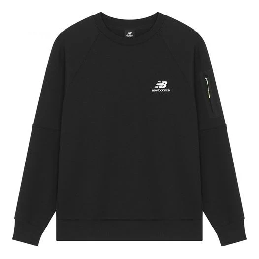 New Balance Men's New Balance Logo Printing Round Neck Pullover Black AMT21359-BK