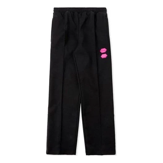 Off-White Rubber Street Logo Retro Sports Pants Black OMCA086R198200211000