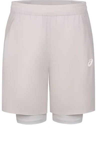 ASICS Road 2-N-1 7" Short Running Short 'White Sage' 2031E663-020