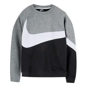 Nike Big Swoosh French Terry 'Grey/Black' AR3089-011