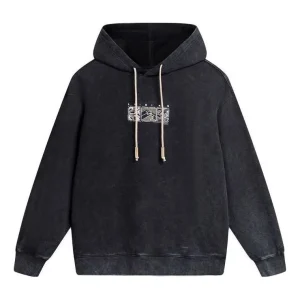 Li-Ning Chinese Color Graphic Hoodie 'Washed Black' AWDT905-2