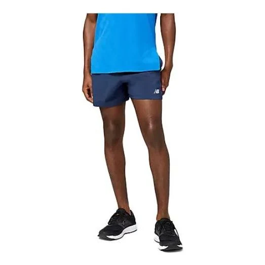 New Balance Accelerate 5 Inch Shorts Asia Sizing 'Natural Indigo' MS23228-NGO
