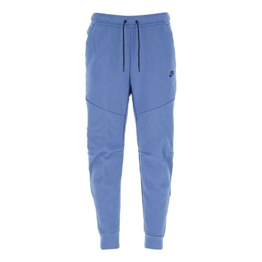 Men's Nike Nsw Tch Flc Jggr Solid Color logo Bundle Feet Sports Pants/Trousers/Joggers Blue CU4495-442