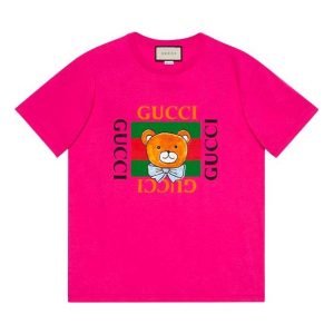 Kai x Gucci Crossover SS21 Loose Round Neck Short Sleeve Purple Red 548334-XJDJI-5251